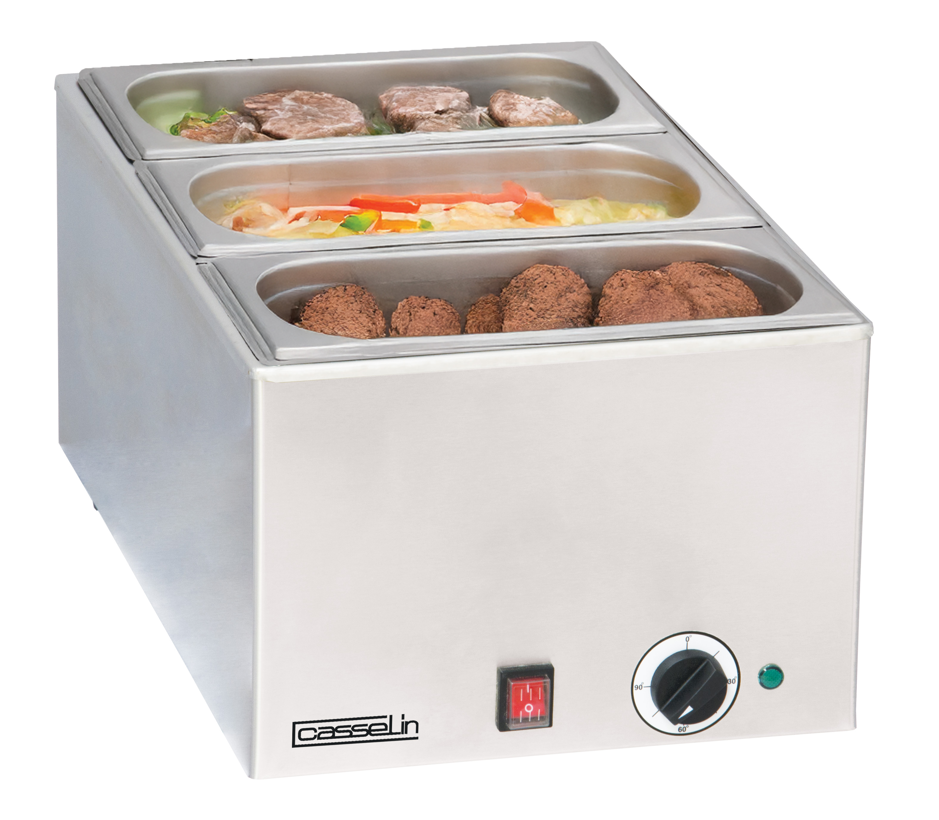 Bain-marie avec 3 x GN 1/3