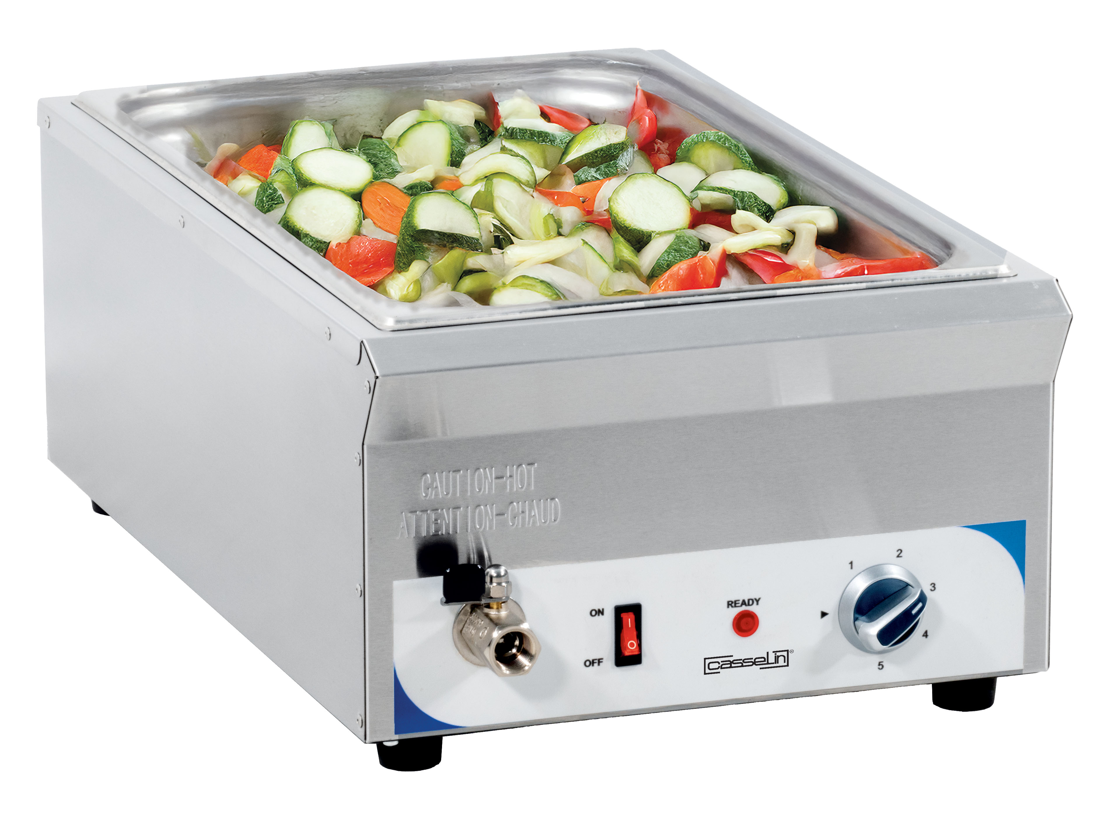 Bain-marie avec robinet de vidange GN 1/1 - 100 mm