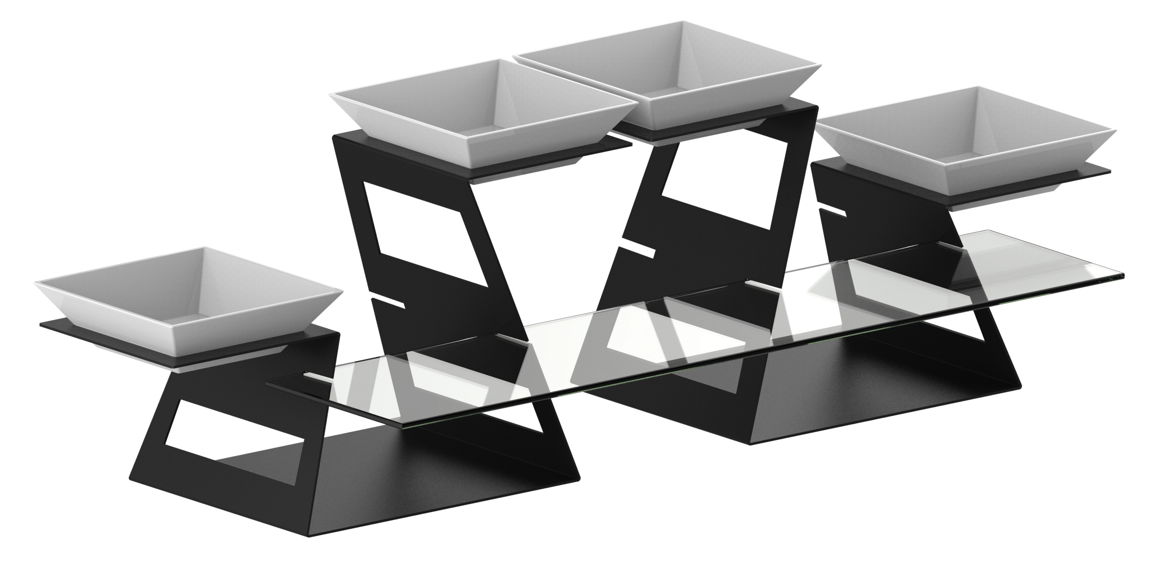 Présentoir à assiettes 4 - Meti