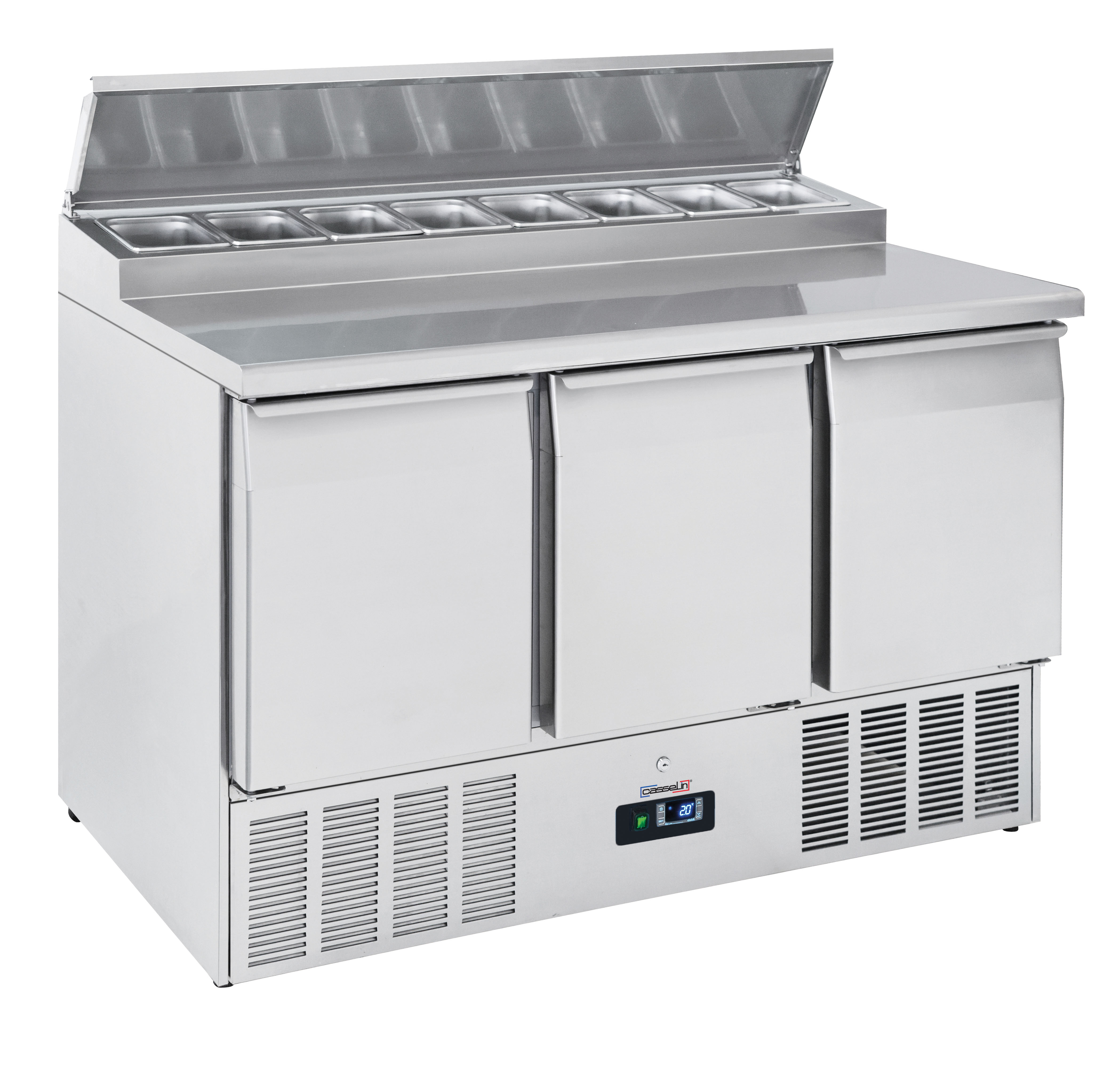 Saladette 3 portes  8 x GN 1/6