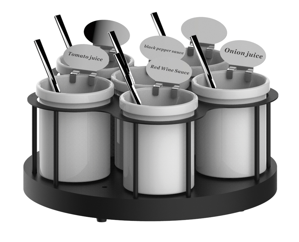 Support à sauces rotatif